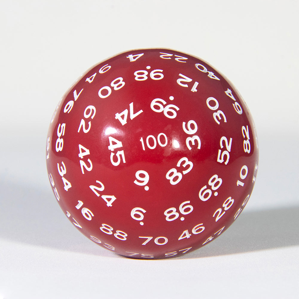 Multi-sided D100 Dice Polyhedral Acrylic 100 Sided Dices with Bag for Role Playing Table Games Party