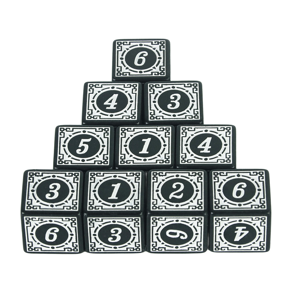 D6 Dice Set 10pcs Polyhedral Game Dice for DND RPG Party Club Tabletop Game Supplies