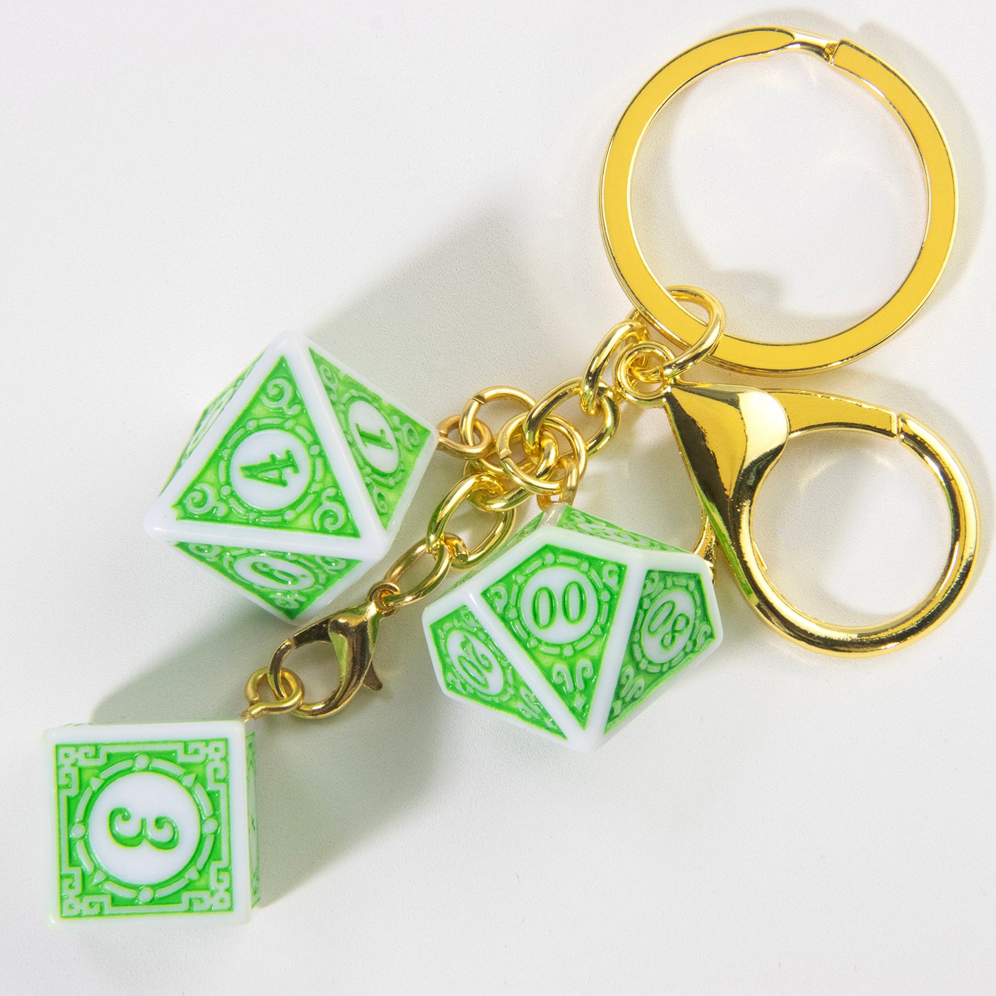 3D Fashion Dice Keychain Pendant - Stylish Car Bag Pouch Accessories for Men Women