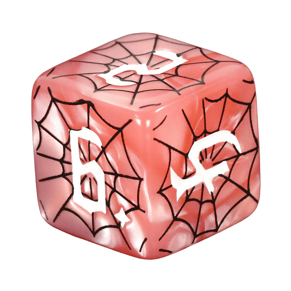 DND Dice Set - 7pcs Board Game Dice with Black Spider Web Pattern D4-D20 for DND Role Playing Game Entertainment Tabletop Game
