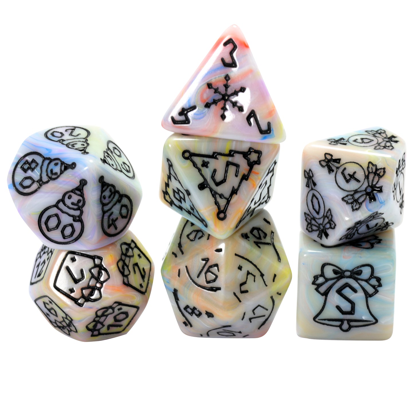DND Dice Set of 7 Polyhedral Board Game Dice for DND Role Playing Table Games, Perfect Gift for DND Player