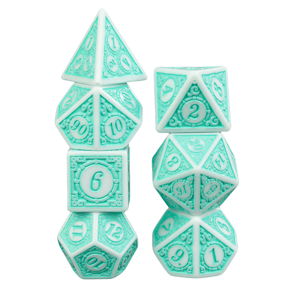 DND Polyhedral Dice Set 7pcs D4 D6 D8 D10 D12 D20 Game Dice for DND RPG Role Playing Table Games