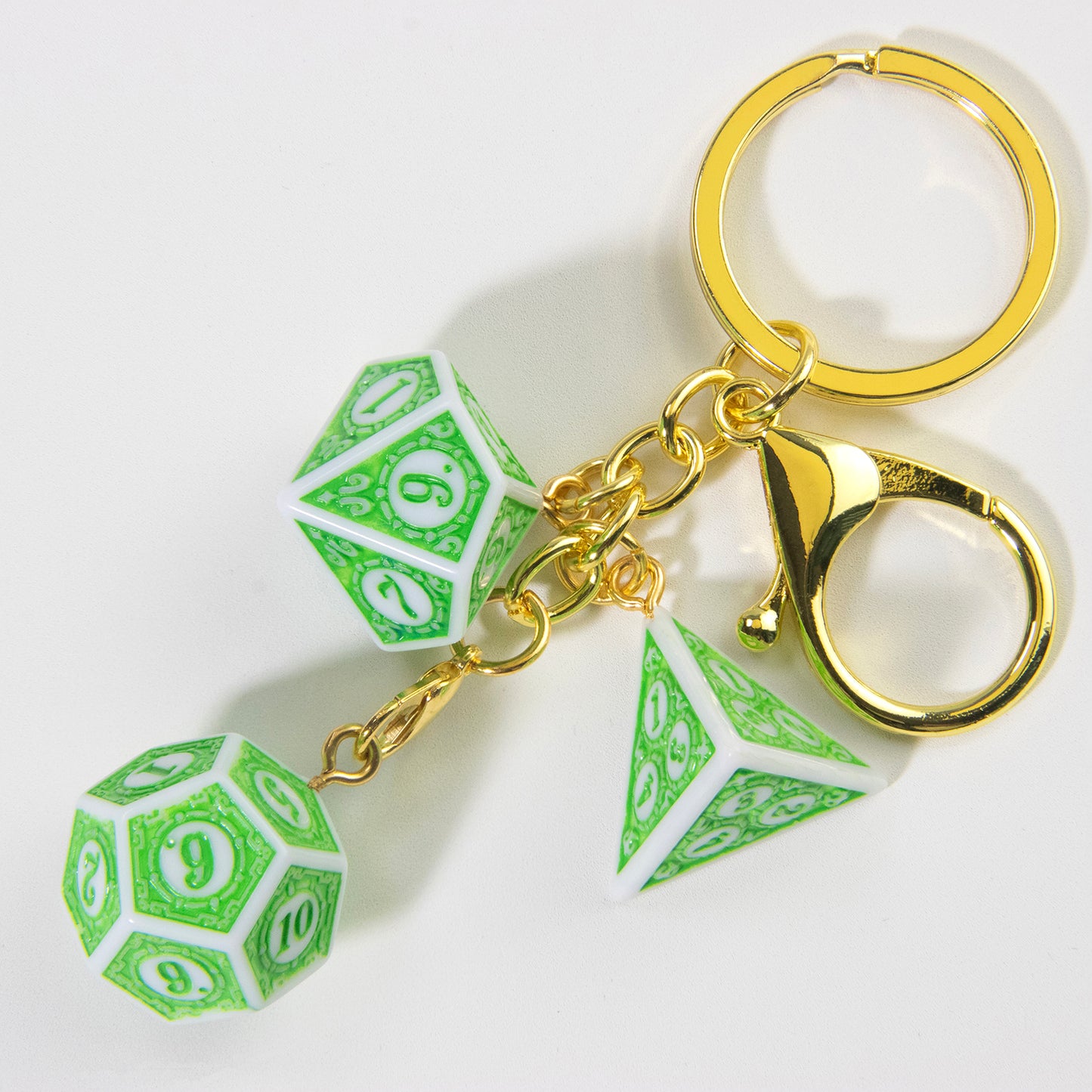 3D Fashion Dice Keychain Pendant - Stylish Car Bag Pouch Accessories for Men Women