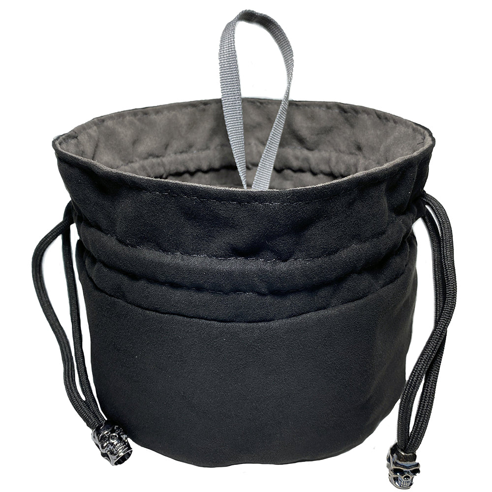 Dice Storage Bag with 8 Compartments, Drawstring Tote Bag, Tabletop Game Dice Storage for DND TRPG