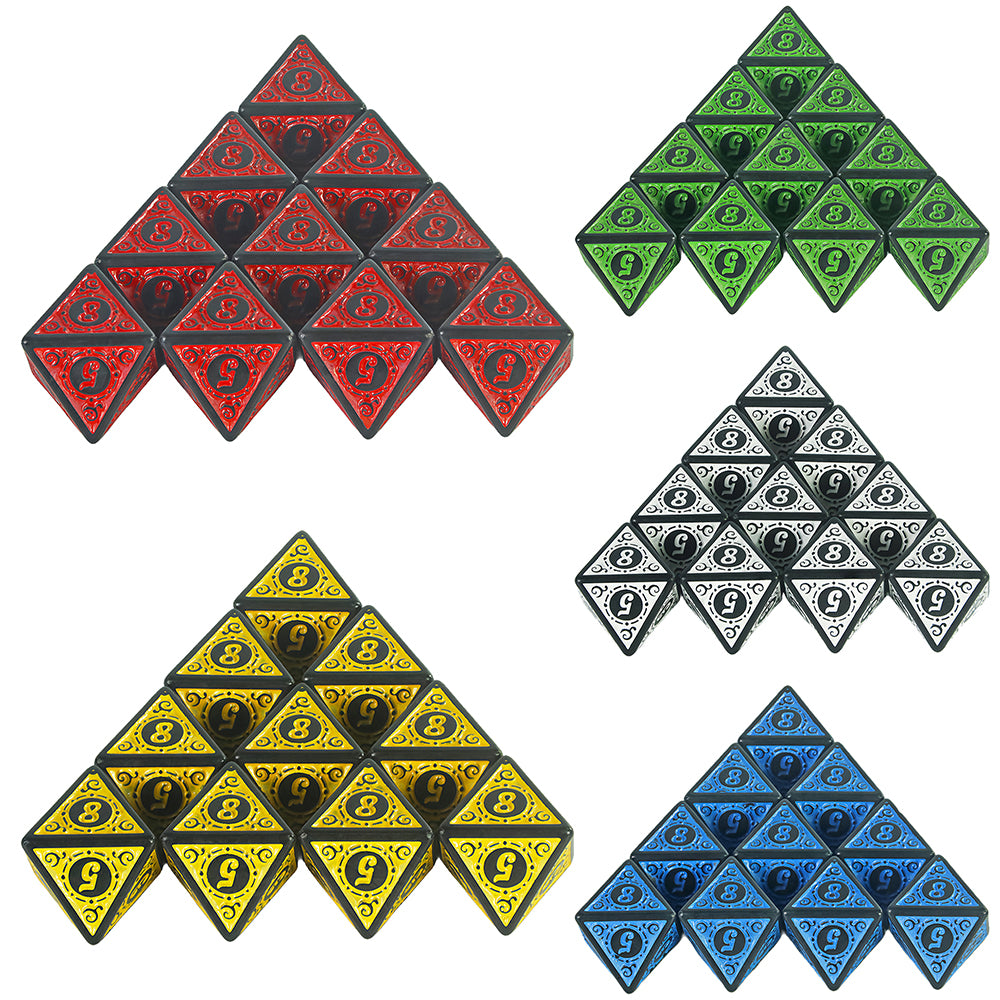 10pcs Polyhedral Dice 8 Sided Dice Set for DND Role Play Game Tabletop Game Accessories