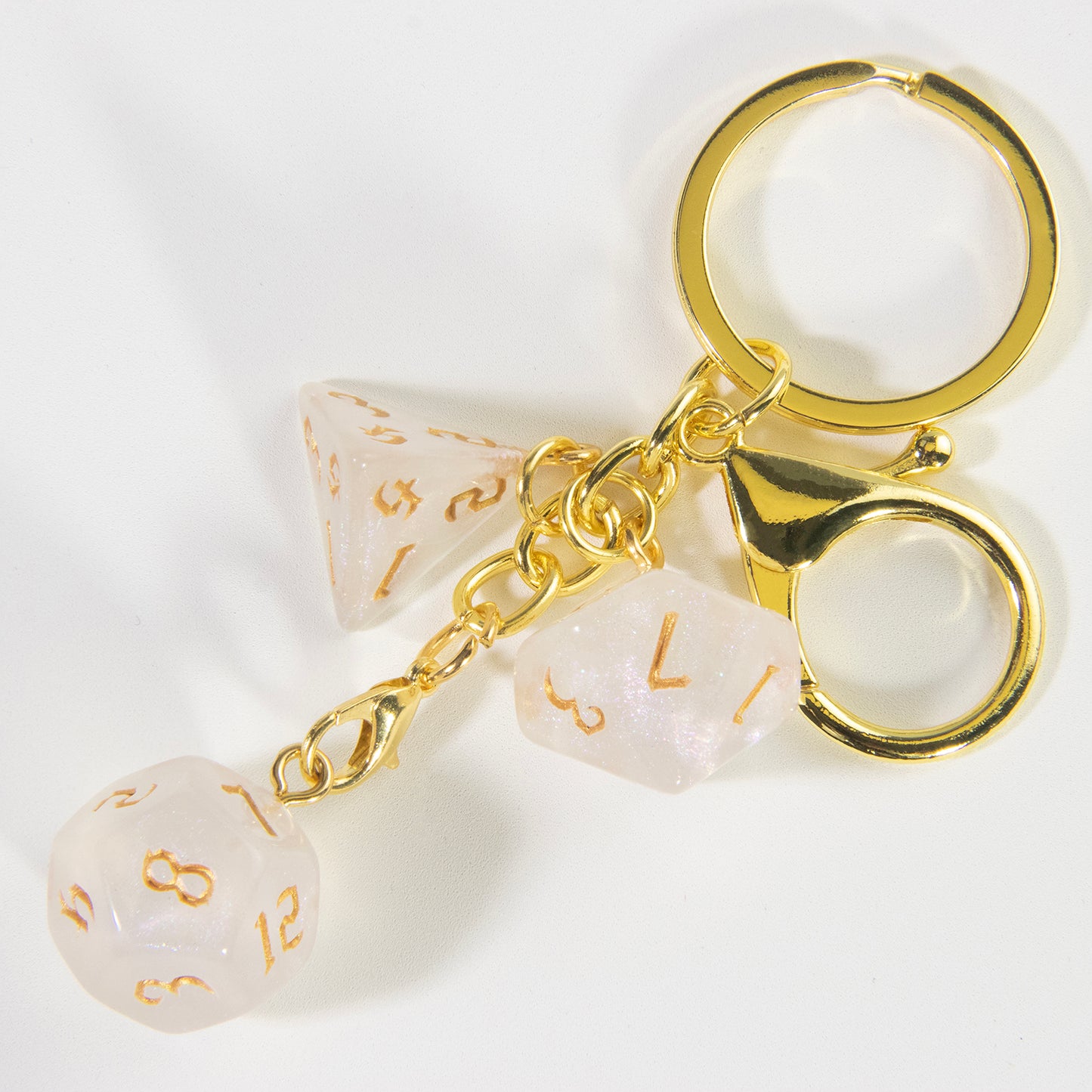 Fashion Keyring Dice Ornament Key Chain Pendant Men Kids Toys Gifts