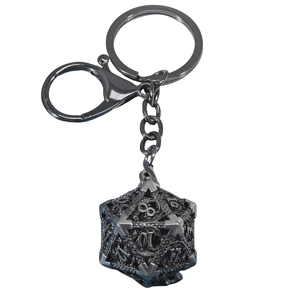 Dragon D20 Dice Keychain Fashion Keyring Ornament Key Chain Pendant Men Gifts