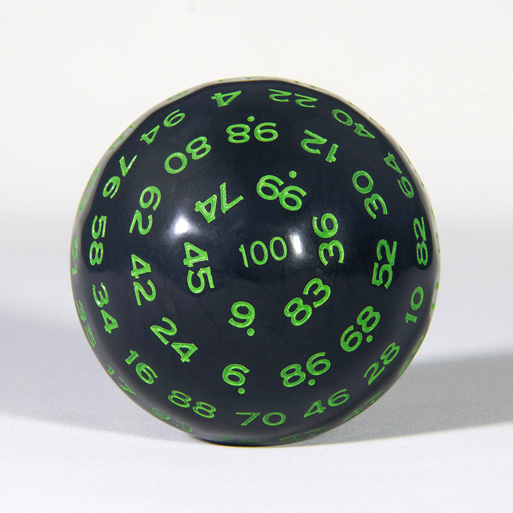 Multi-sided D100 Dice Polyhedral Acrylic 100 Sided Dices with Bag for Role Playing Table Games Party