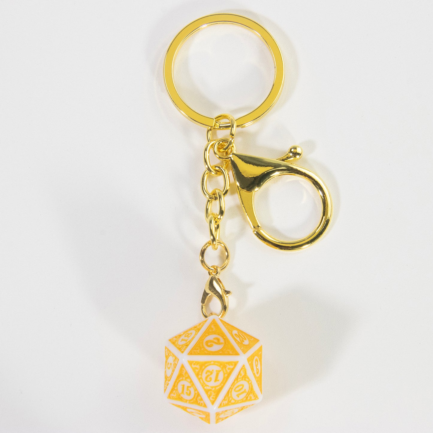 Lucky Dice Keychain, Colorful Acrylic Key Holder Bag Car Pendant, DND RPG Table Game Fans Souvenir Gift Jewelry