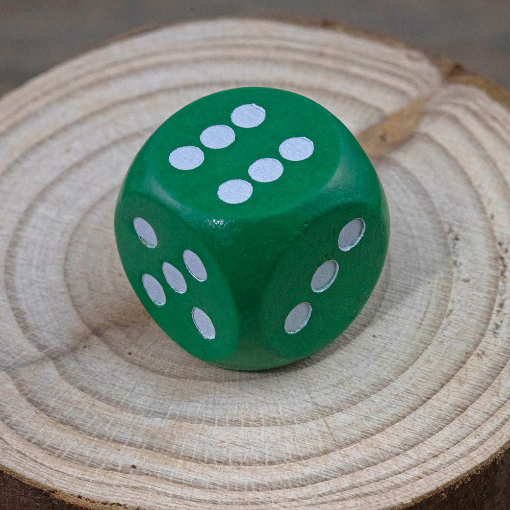 5pcs 16mm Wooden Dice 6 Sided Game Dice for Dice Game Math Teaching DIY Board Game