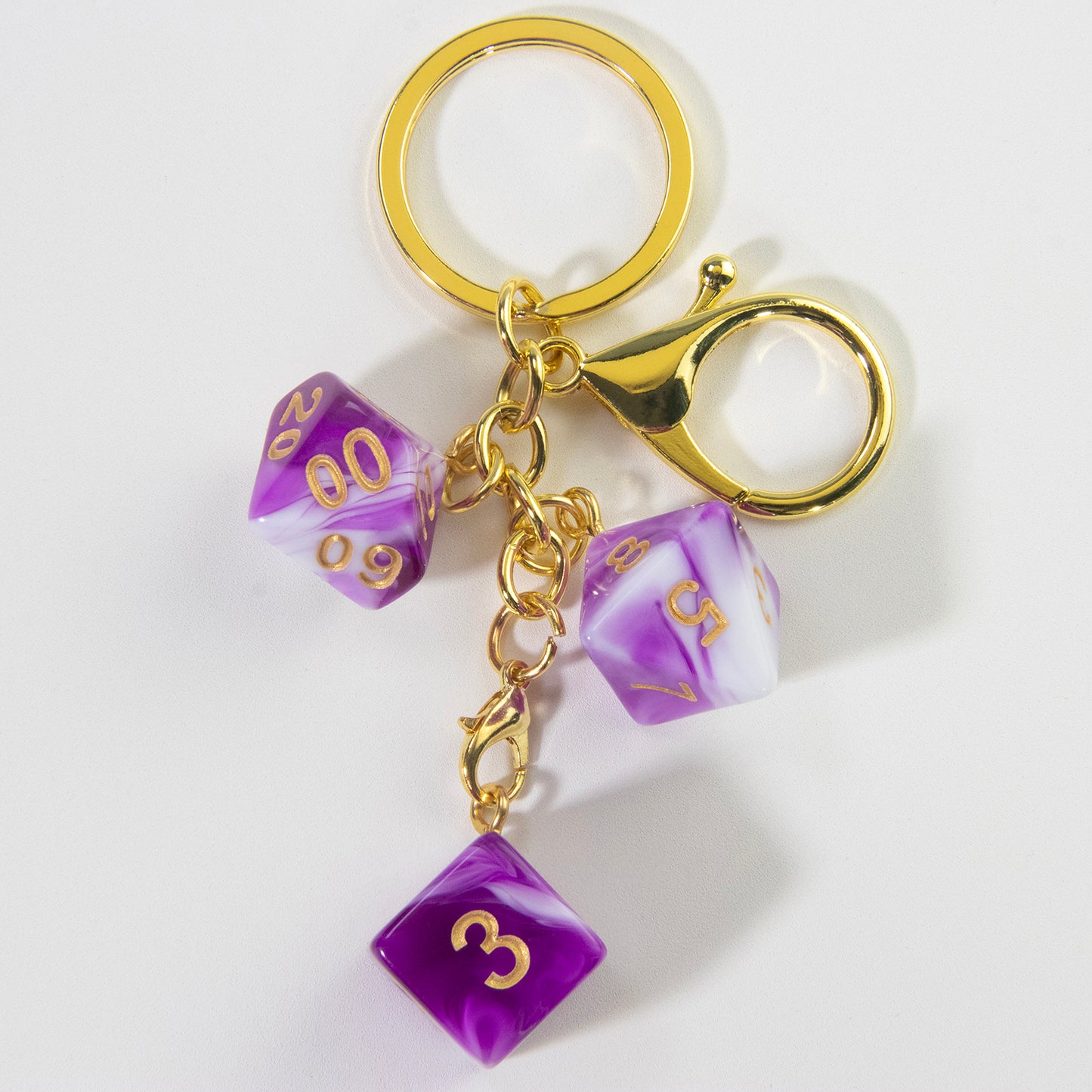 Unique Dice Keychains for Backpack Decoration and Table Games Souvenirs