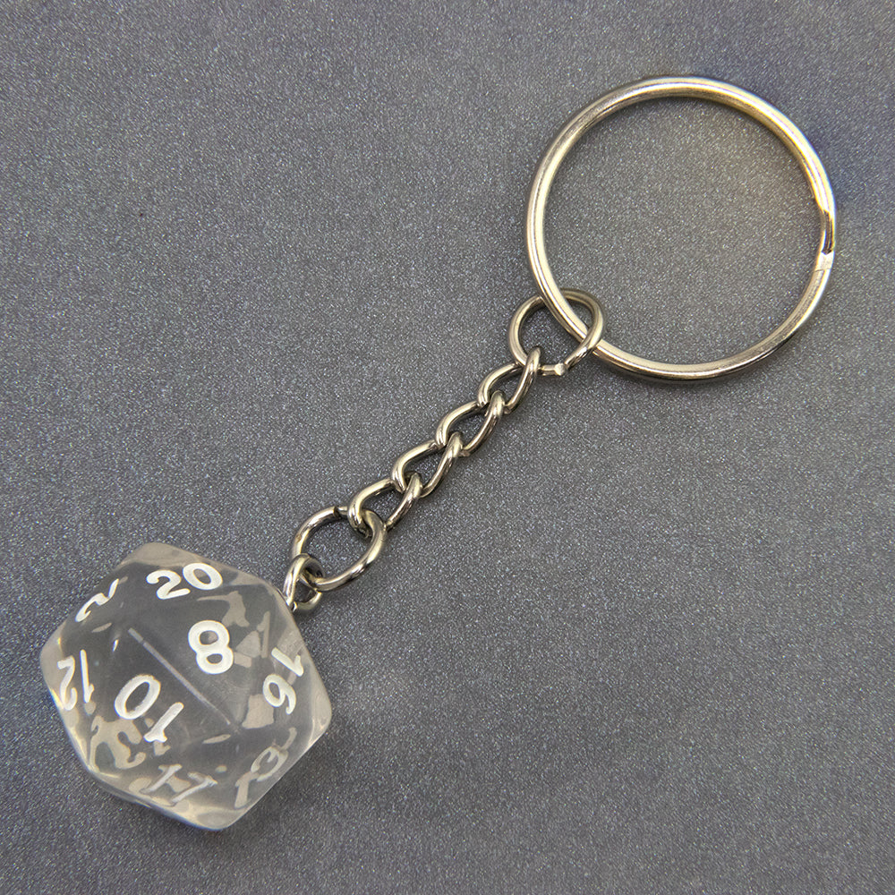 Candy Colored Keychain Board Game Souvenirs Kid Gift Keychain Handbag Table Game Lucky D20 Dice Keychain
