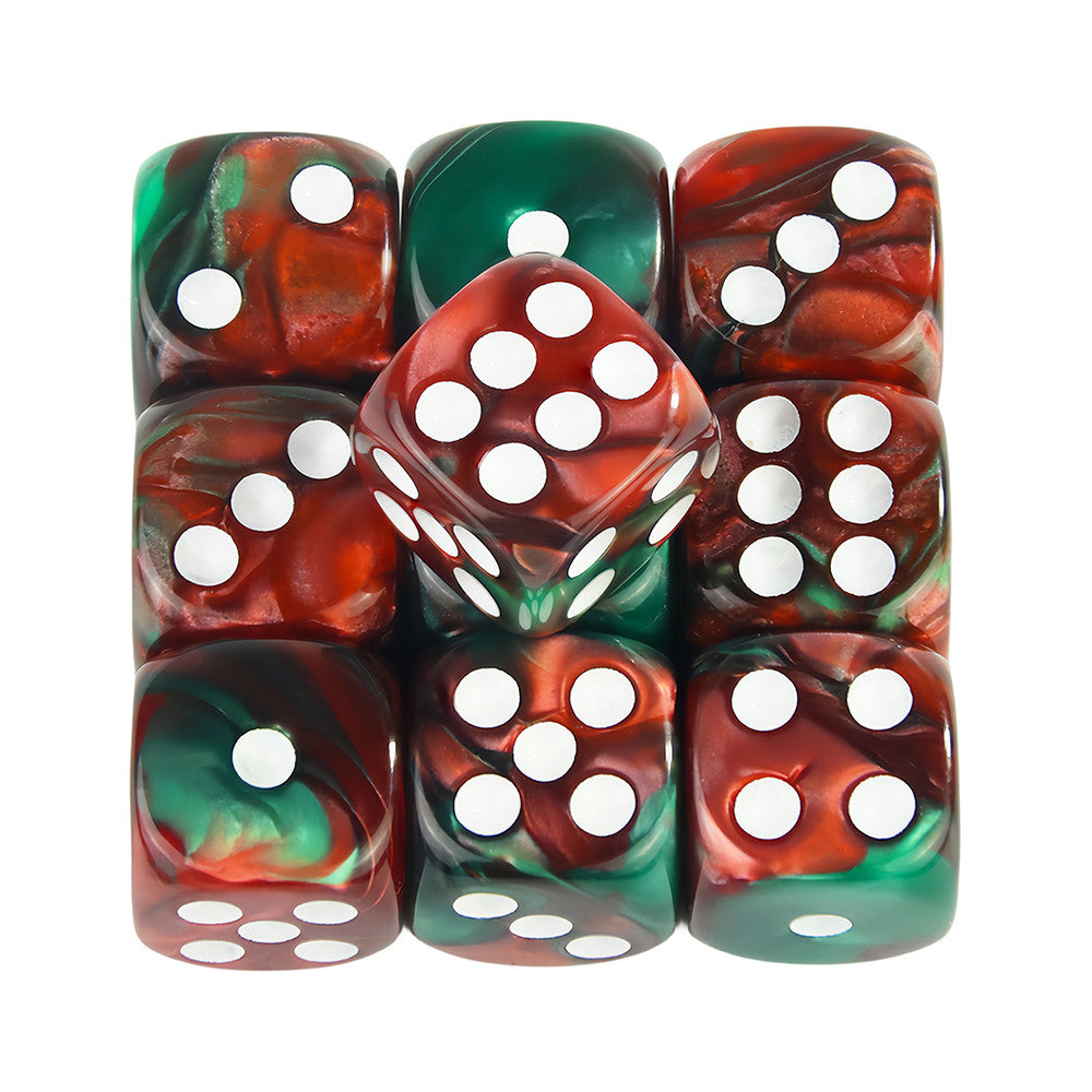 Set of 10pcs 12mm Dice D6 Mixing Color Cube Dice for Board Game, Acrylic Minimalist Game Dice Durable