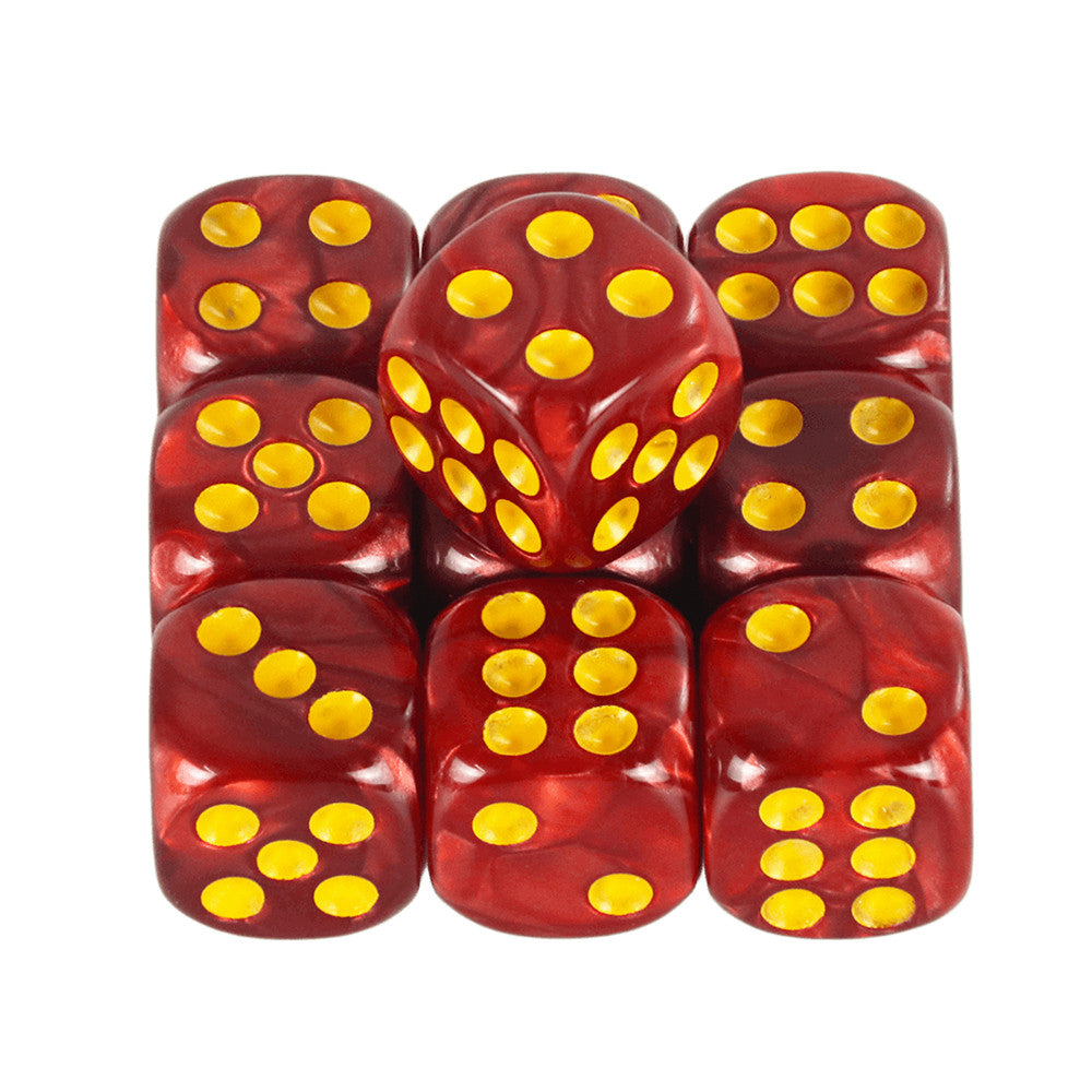 Set of 10pcs 12mm Dice D6 Mixing Color Cube Dice for Board Game, Acrylic Minimalist Game Dice Durable