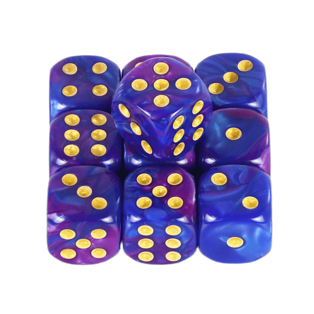 Set of 10pcs 12mm Dice D6 Mixing Color Cube Dice for Board Game, Acrylic Minimalist Game Dice Durable