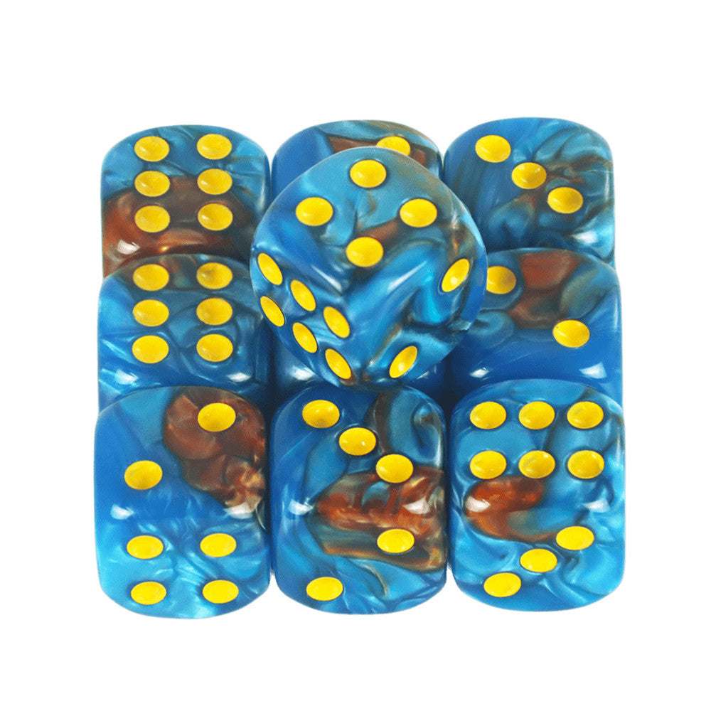 Set of 10pcs 12mm Dice D6 Mixing Color Cube Dice for Board Game, Acrylic Minimalist Game Dice Durable