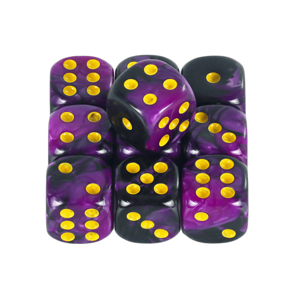 Set of 10pcs 12mm Dice D6 Mixing Color Cube Dice for Board Game, Acrylic Minimalist Game Dice Durable