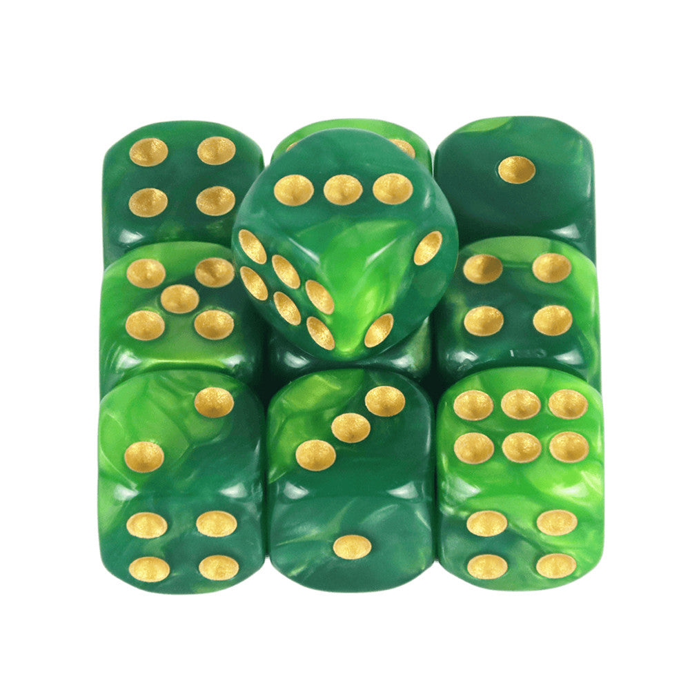 Set of 10pcs 12mm Dice D6 Mixing Color Cube Dice for Board Game, Acrylic Minimalist Game Dice Durable