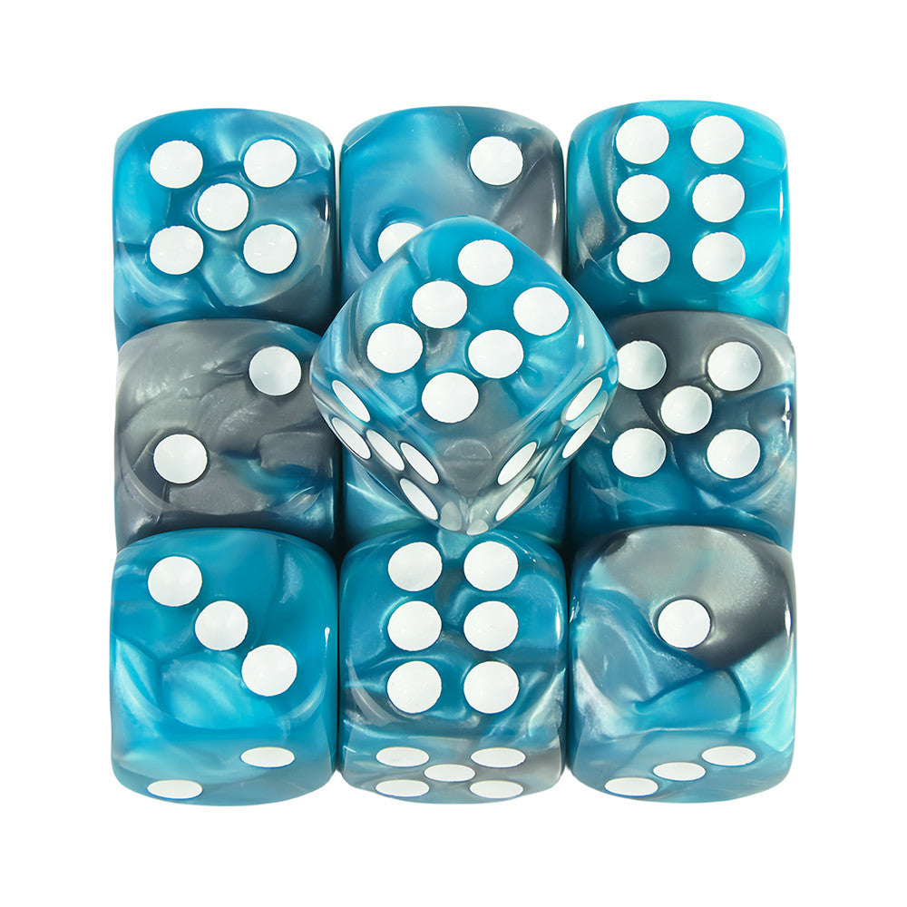 Set of 10pcs 12mm Dice D6 Mixing Color Cube Dice for Board Game, Acrylic Minimalist Game Dice Durable