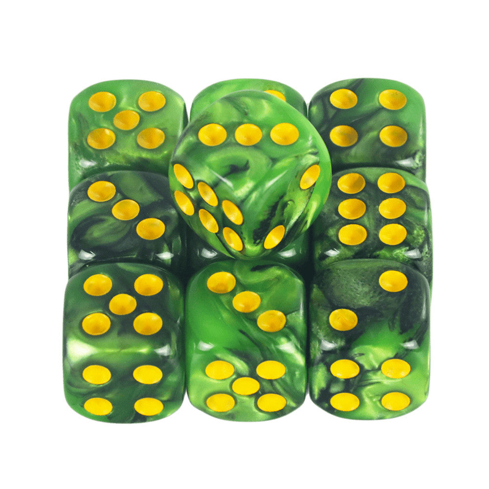 Set of 10pcs 12mm Dice D6 Mixing Color Cube Dice for Board Game, Acrylic Minimalist Game Dice Durable